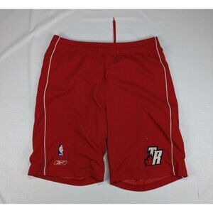 VTG Reebok Toronto Raptors Basketball Shorts Men's Medium Red NBA Elastic Mesh